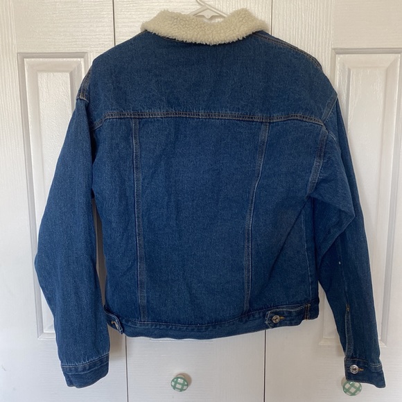 Sherpa lined denim jacket - Picture 2 of 3